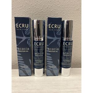 ECRU New York Acacia Protein Oil 1.7 Fl oz NIB Set Of 2 Bottles